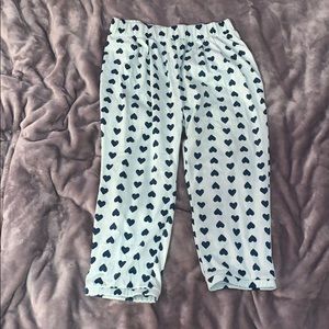 heart pajama bottoms